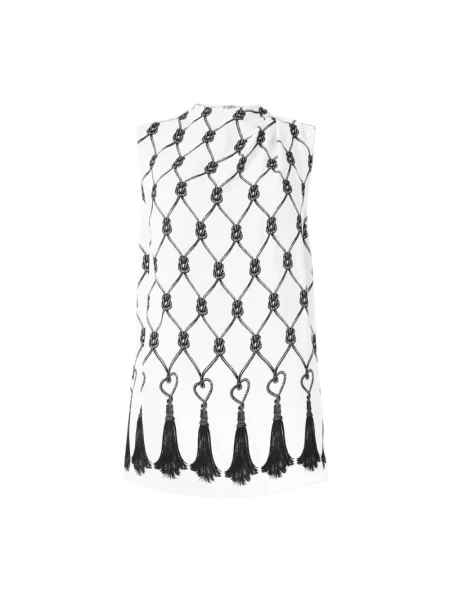 Top Genny bez rękawów biały