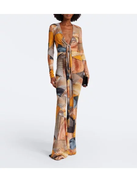 Salopetă Roberto Cavalli evazată maro