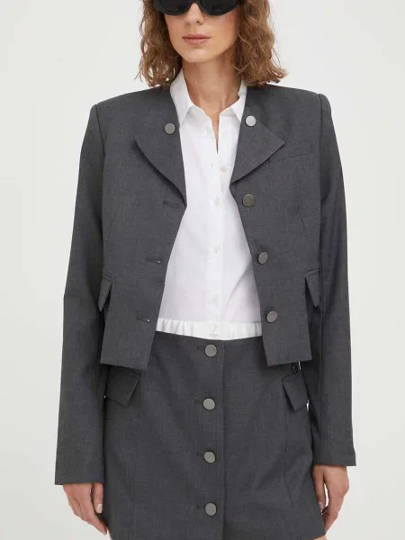 Fustă tip creion Remain gri