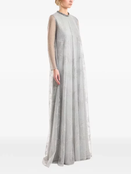 Rochie Gemy Maalouf din dantelă gri