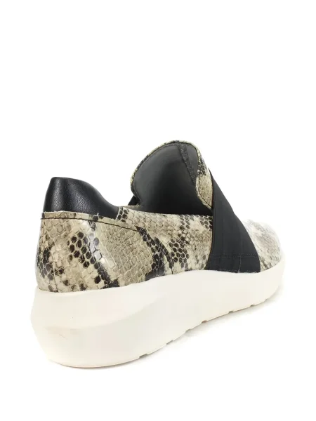 Chiloți Clarks Originals slip-on cu model piele de șarpe cu bretele