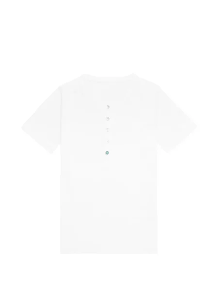 Tricou Fortela cu perle alb