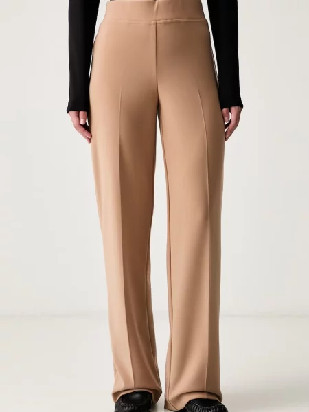 Joseph Ribkoff pantaloni wide leg pentru femei bej