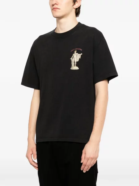 Tricou Melt cu decolteu în U negru