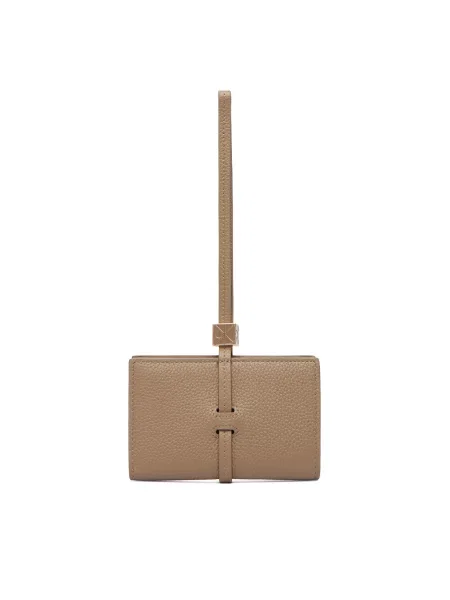 Calvin Klein Novčanik Emblem Hw Pebble Wallet On Strap bež