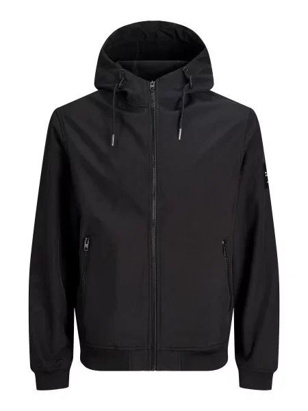 JACK & JONES Geacă de primăvară-toamnă negru