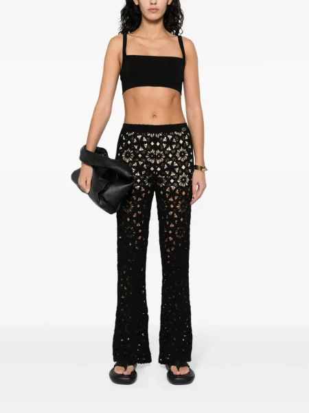 Gėlėtos kelnės Twinset įsiliepsnojo juoda