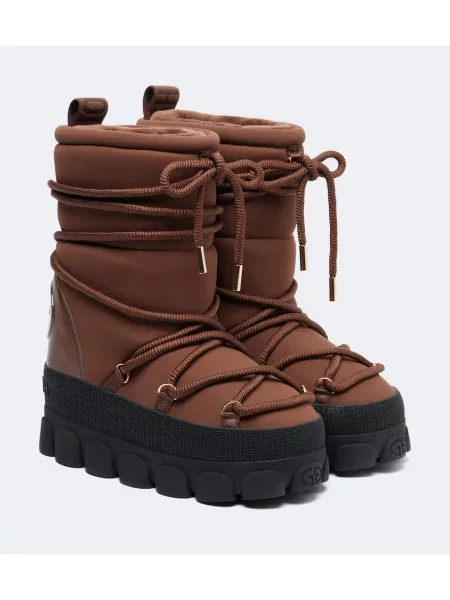 Botine Goldbergh cu șireturi din dantelă maro