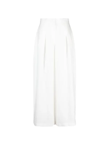 Pantaloni Tessitura Body Couture de in alb