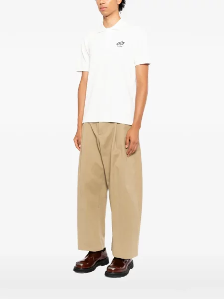 Tricou polo Kenzo cu autograf alb