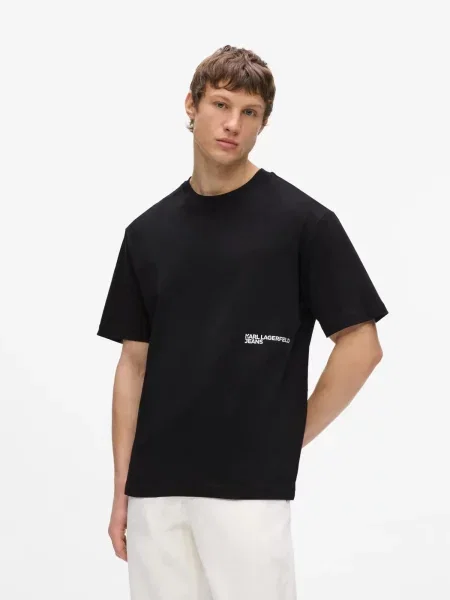 KARL LAGERFELD JEANS Tričko sivá čierna