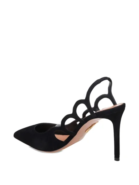 Pantofi cu toc Aquazzura slingback negru