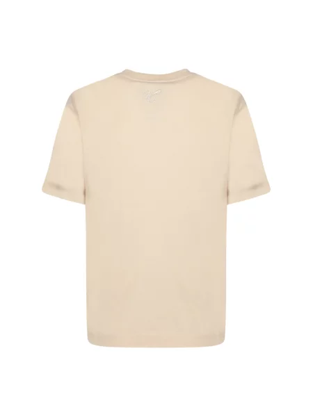 Koszulka Burberry elegancka beżowa