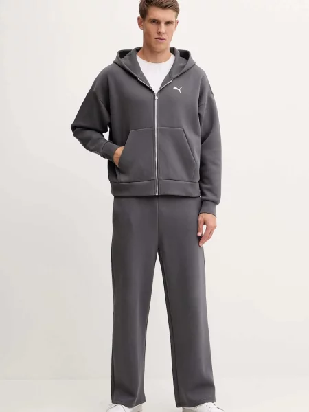Спортивні штани Puma однотонні сірий