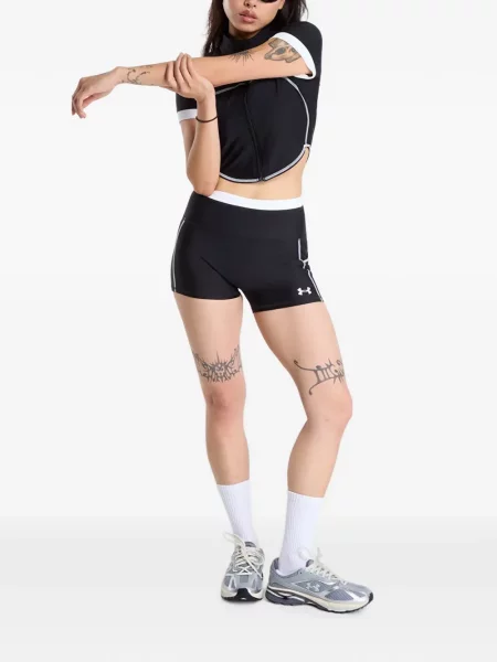 Περικομμένο μπλούζα Under Armour μαύρο