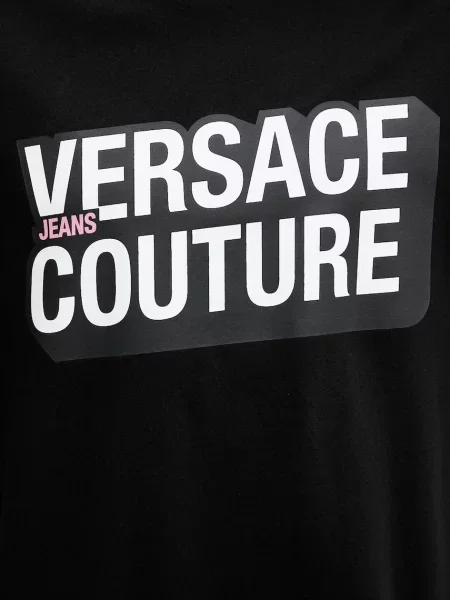 Футболка Versace Jeans Couture с принтом черная