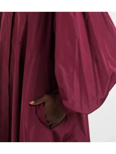 Rochie maxi Max Mara plisată de costum bordo