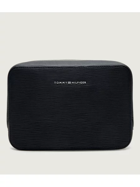 Tommy Hilfiger Smink táska Th Business Saffiano Washbag fekete
