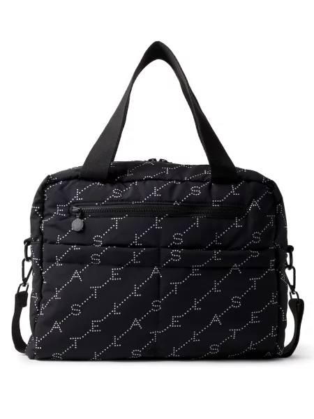 Torebka Stella Mccartney z logo czarna