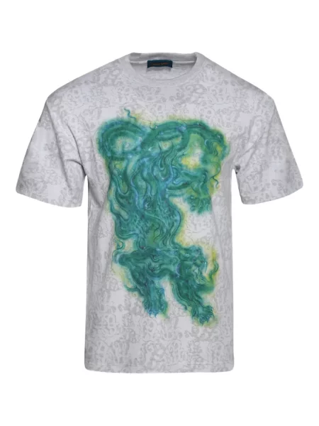 Тениска Casella Meyer с принт с тигров принт сиво