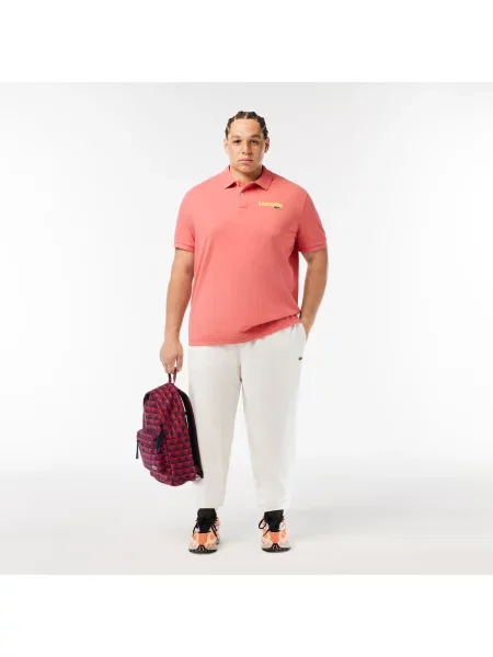 Lacoste Koszulka Polo O Regularnym Kroju Z Nadrukiem czerwony