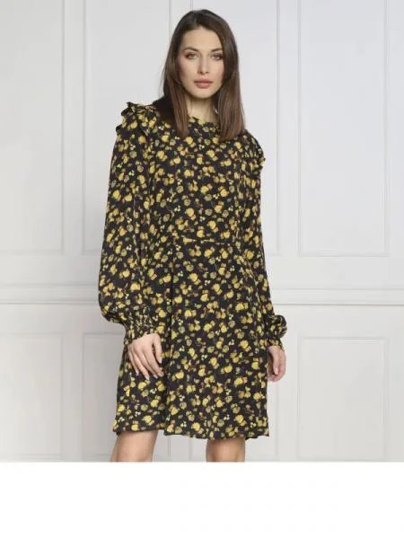 Tommy Hilfiger Rochie MOSS CREPE ROSE negru