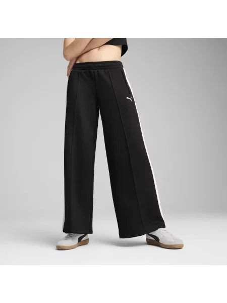 Spodnie dresowe T7 z niskim stanem czarne