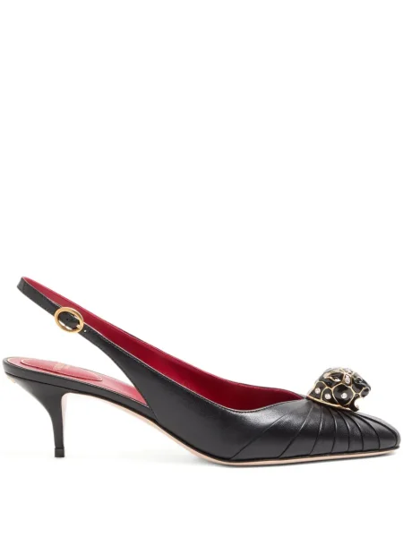 Pantofi cu toc Valentino Garavani plisate negru