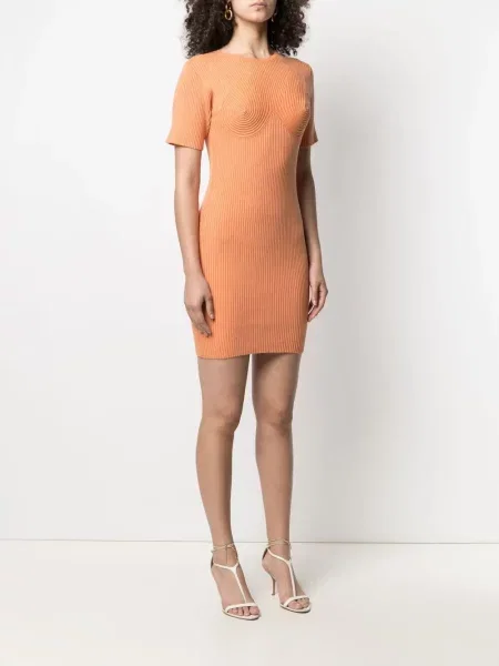 Odgovarati haljina Stella Mccartney narančasta