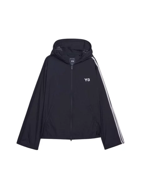 Kurtka Y-3 w paski do biegania czarna