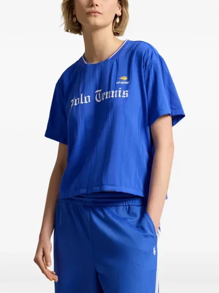 Велурени бягане с яка чорапи Polo Ralph Lauren синьо