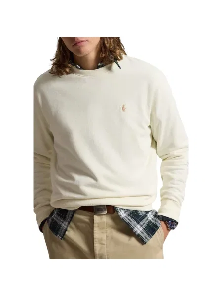 Dzianinowa bluza Polo Ralph Lauren beżowa
