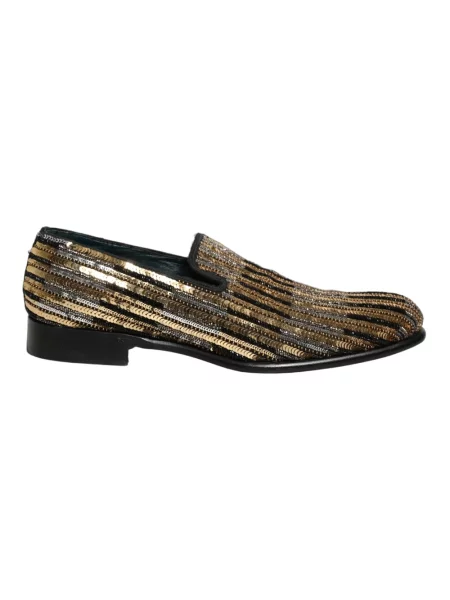 Półbuty Dolce And Gabbana skórzane żółte