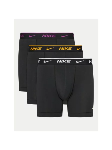 Труси-боксери Nike Everyday Cotton Stretch 3 пари чорний/золотистий/чорний чорні
