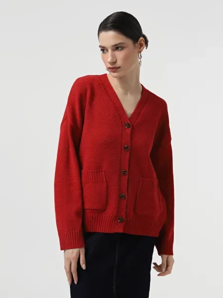 Кардиган Sewel вовна/акрил червоний