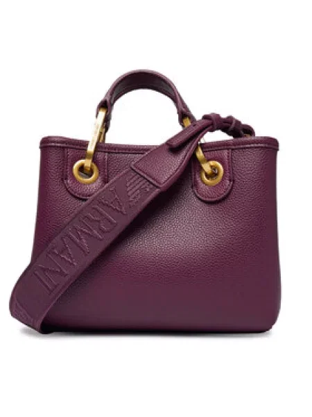 Emporio Armani Ročna torba Bordo rdeča vijolična