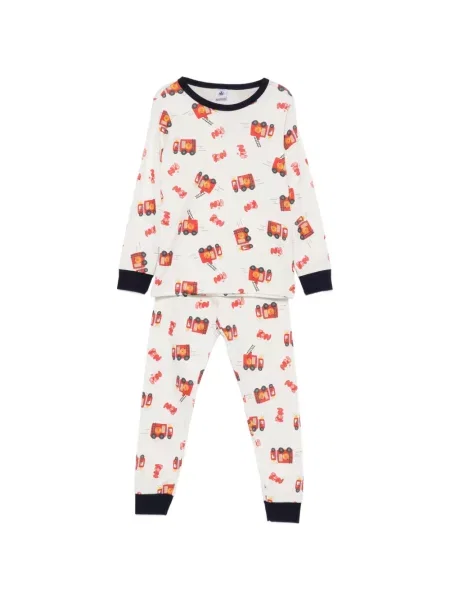 Piżama dziecięca Petit Bateau biała