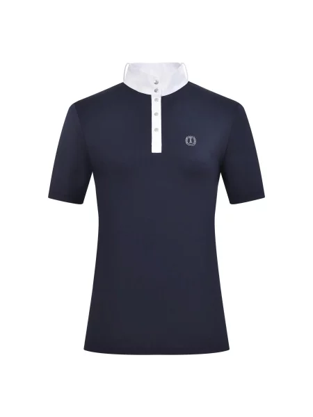 Koszulka polo na zawody Imperial Riding Basic niebieska
