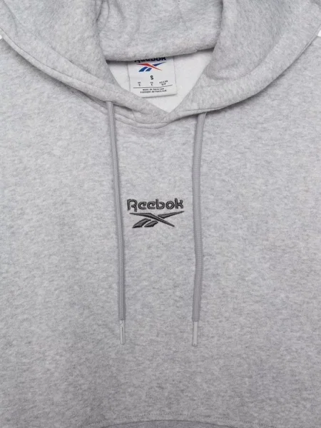 Reebok Bluza Z Kapturem Wardrobe Essentials Crop szara