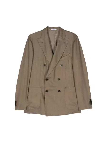 Garnitur Boglioli wełniany brązowy