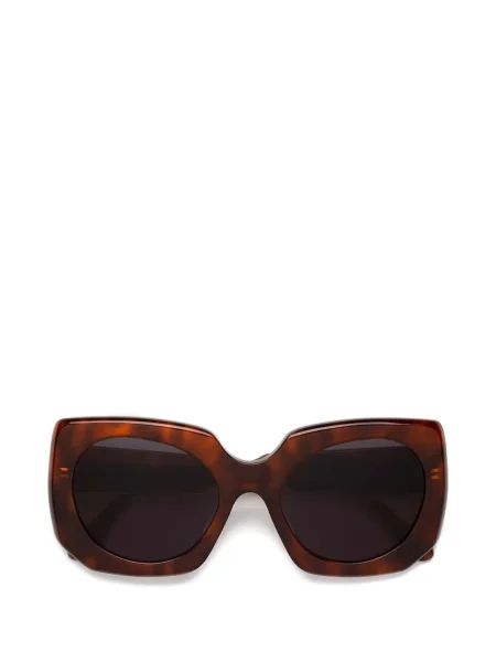 Ochelari de soare Marni Eyewear cu imprimeu geometric maro
