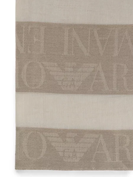 Fular Emporio Armani din jacard cu autograf