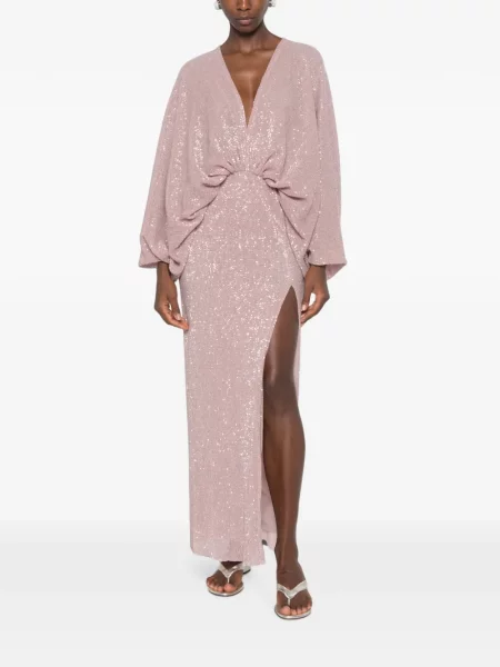 Rochie maxi L'idée cu paiete roz