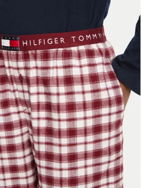 Tommy Hilfiger Pižamos kelnės Tamsiai rožinė