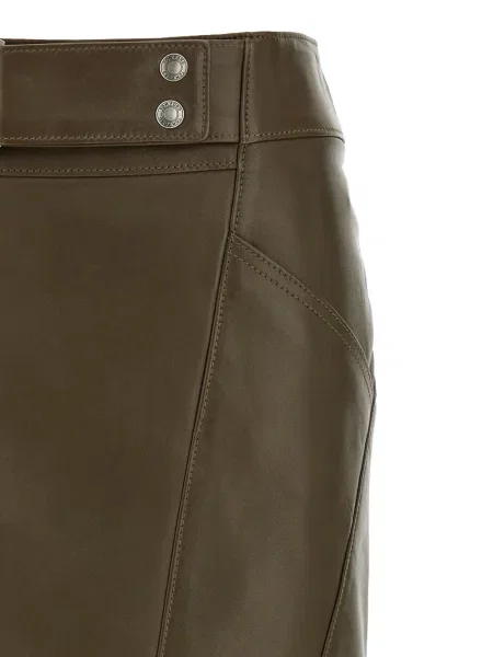 Fustă din piele Tom Ford verde