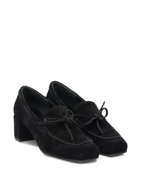 Pantofi loafer Aeyde din piele de căprioară negru