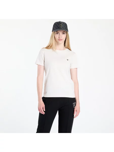 Tričko GUESS Colette T-Shirt Beige S bílé