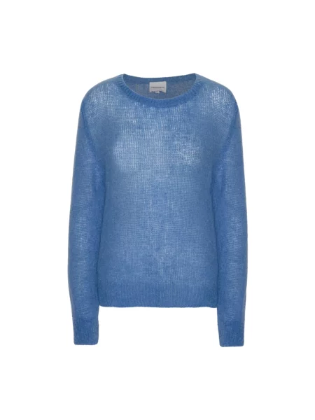 Sweter American Dreams wełniany niebieski