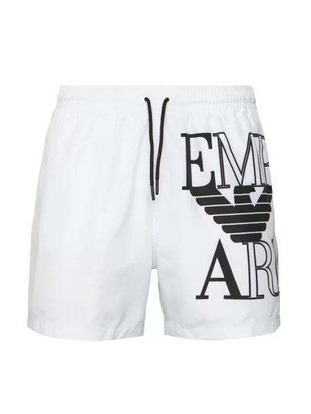 Emporio Armani Плувни шорти бял