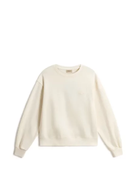 Hanorac crewneck Woolrich cu broderie cu decolteu rotund